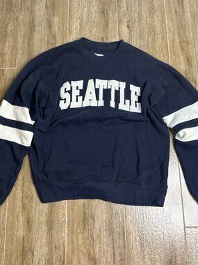 Seattle Graphic Sweatshirt Dark Blue Men’s L